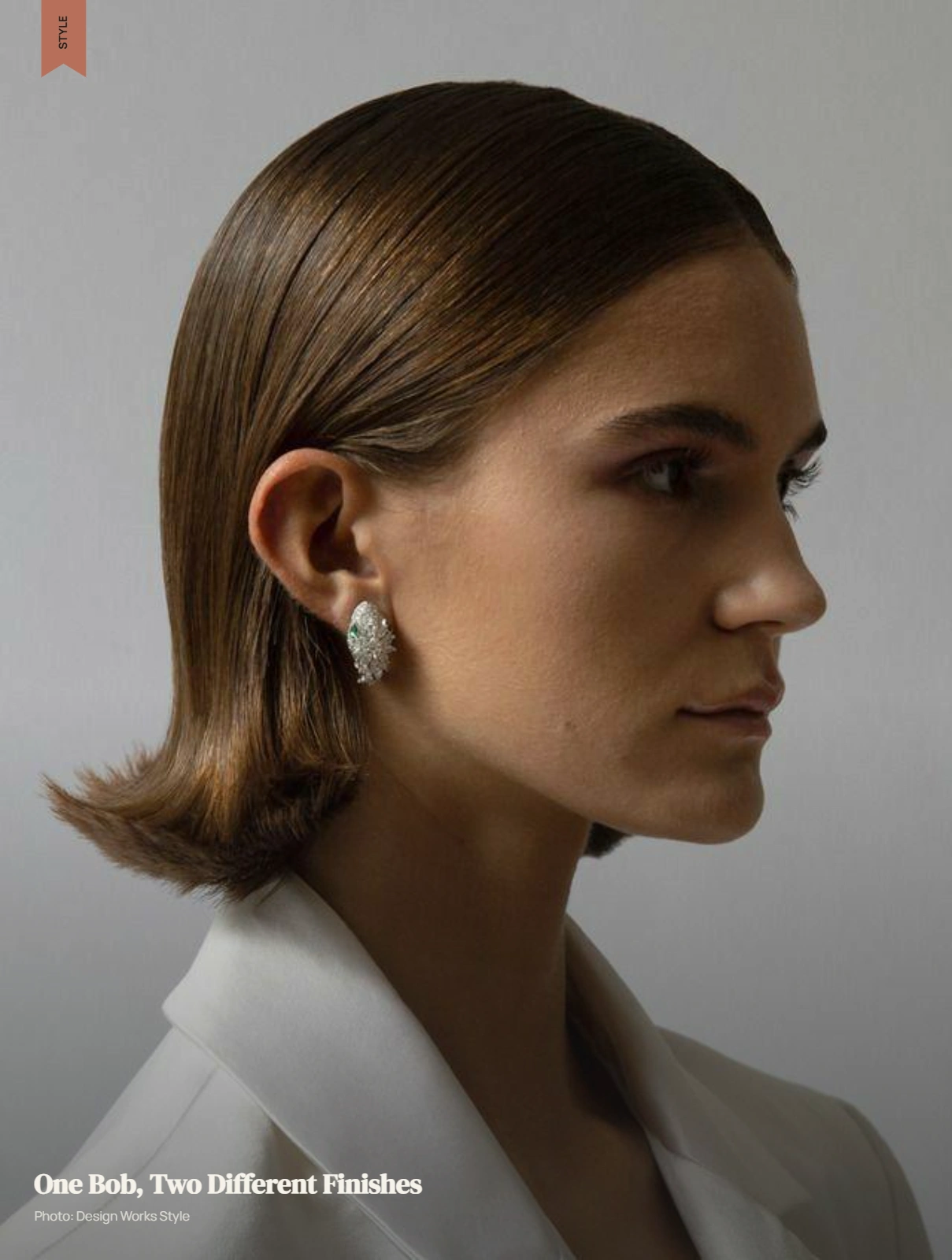 Same bob haircut shown sleek and softly waved to demonstrate different styling options
