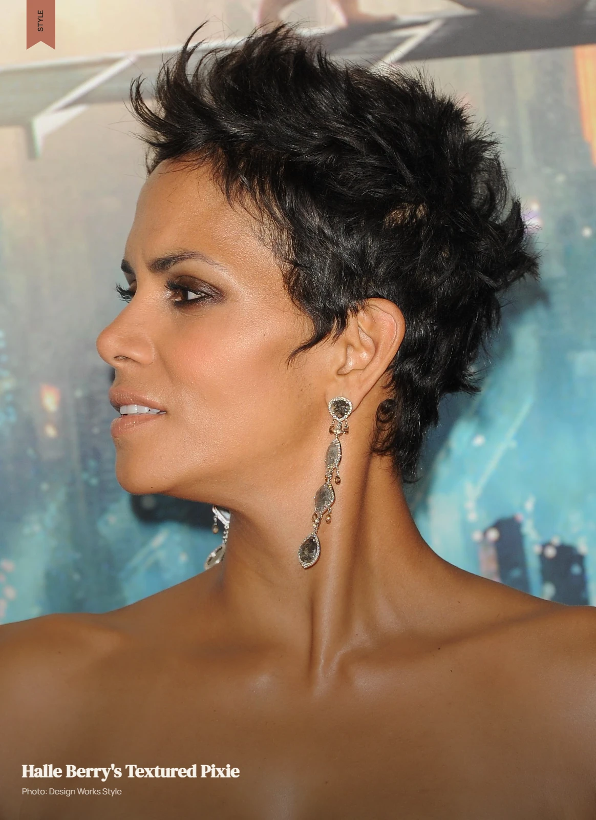 Halle Berry-inspired textured pixie with choppy layers and separated pieces