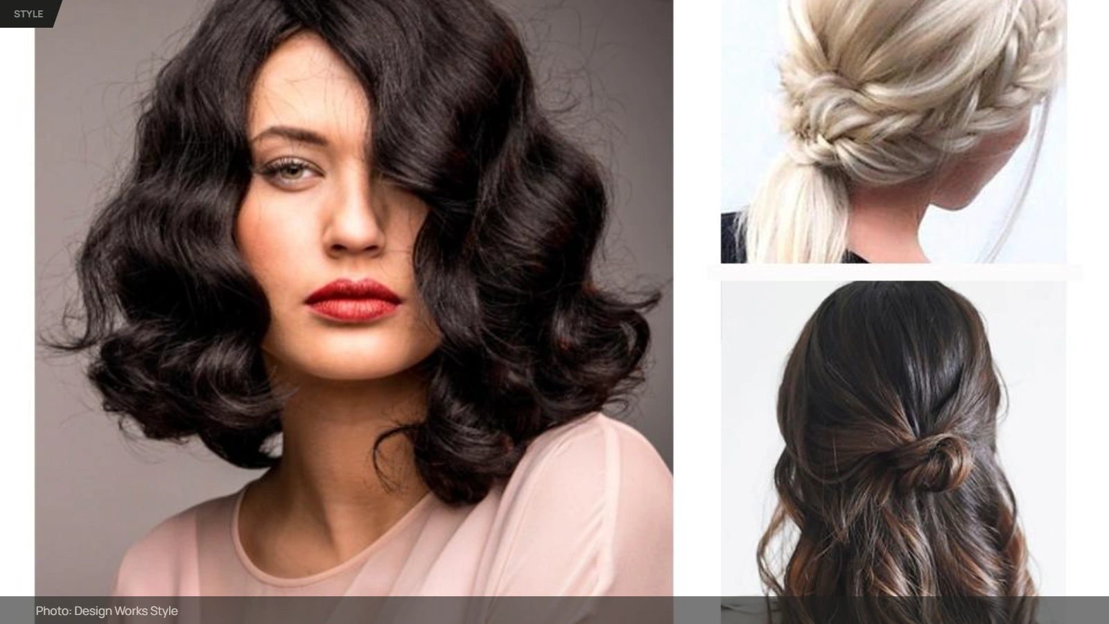 Medium-length hair worn loose with soft waves and enough length for versatile styling
