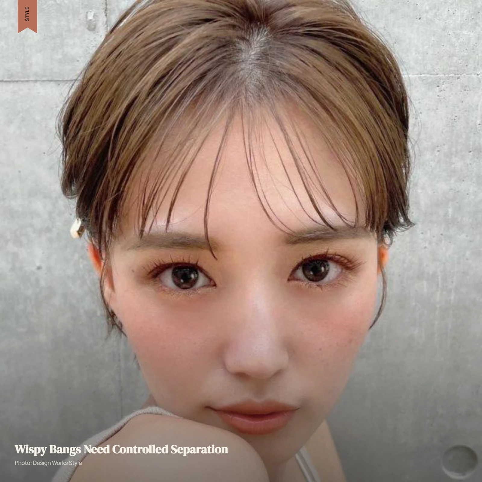 Light wispy bangs with softly separated strands