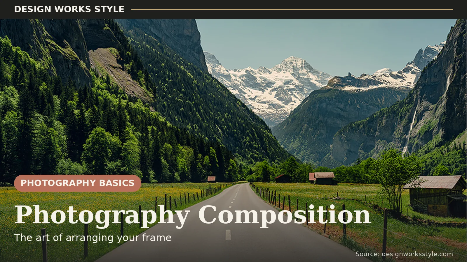 Landscape photo demonstrating strong composition techniques