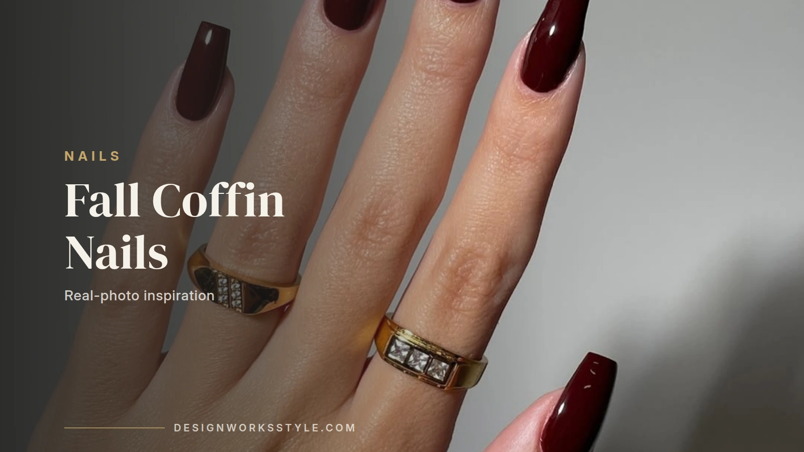Fall Coffin Nail Designs cover