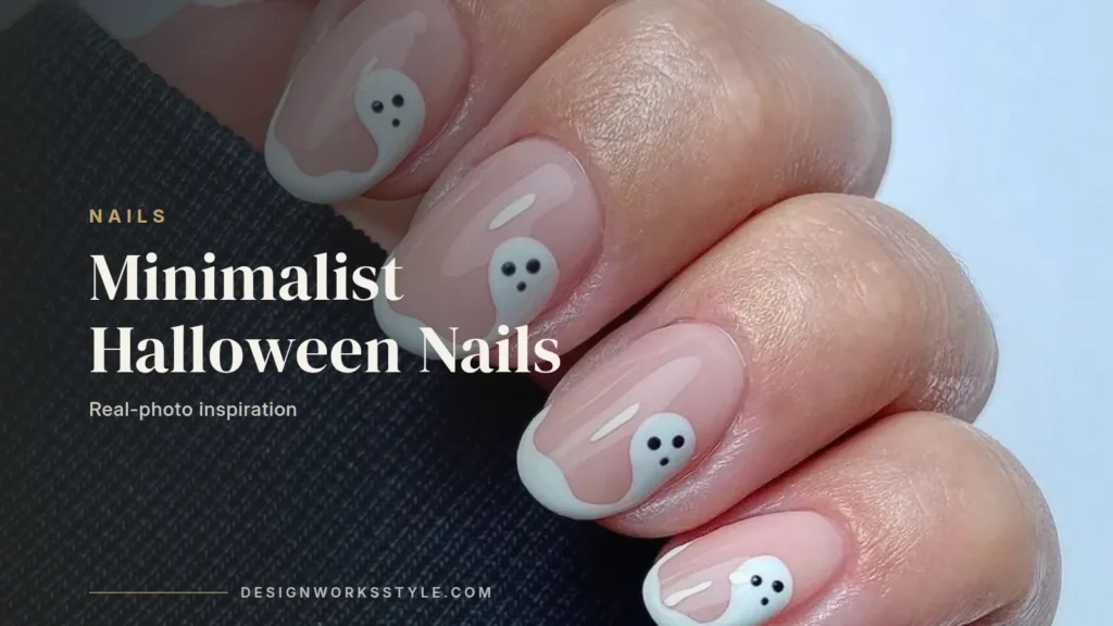 12 Minimalist Halloween Nail Ideas cover