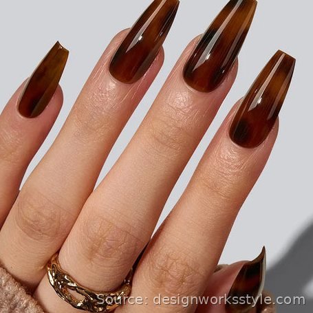 Tortoiseshell coffin nails